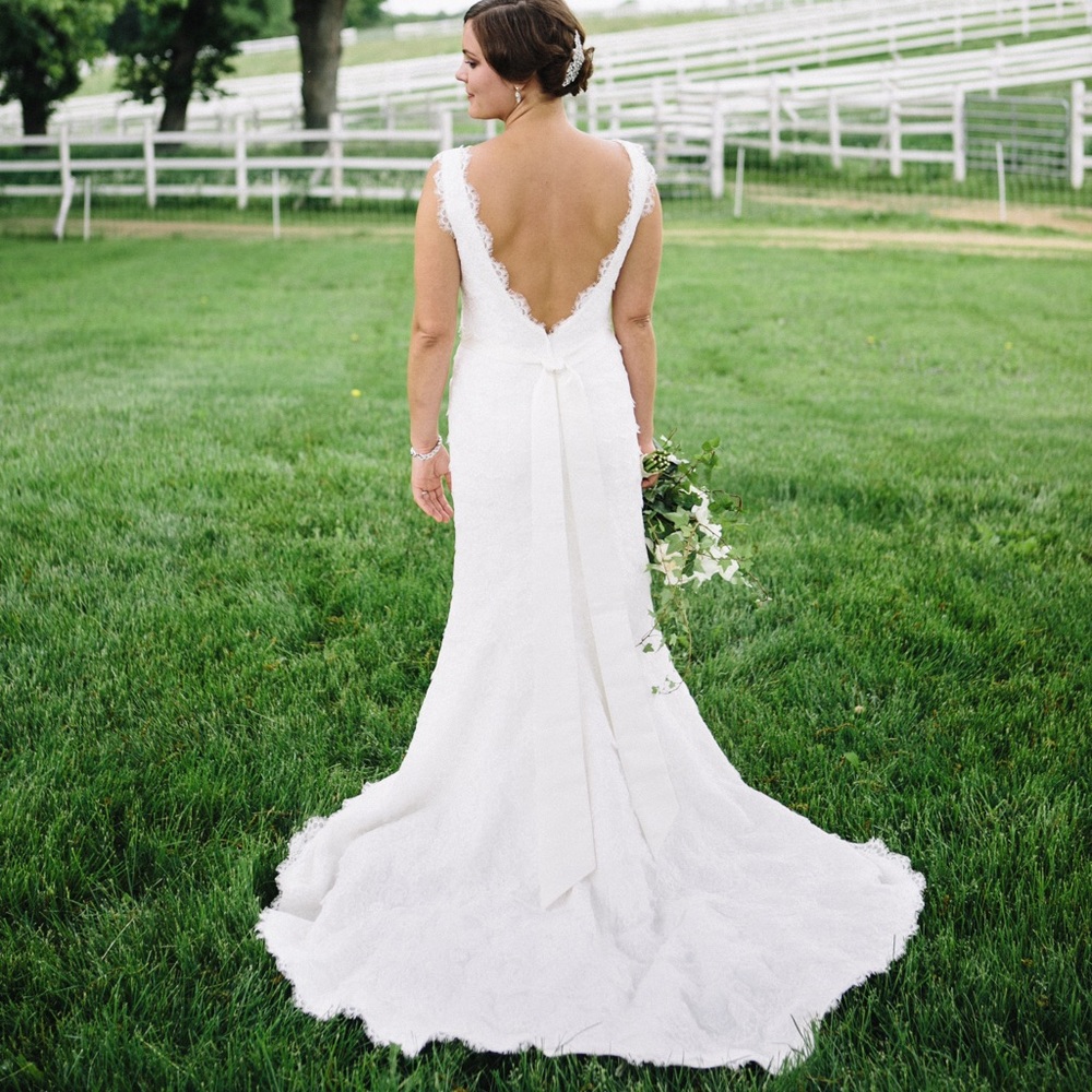 Wedding Dress, purchased as size 12 but taken in